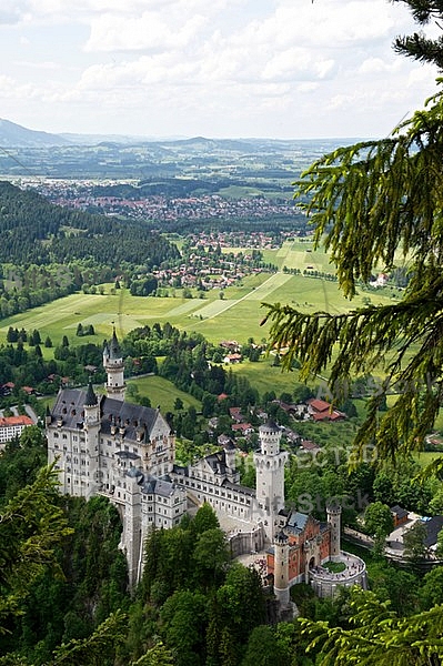 Famous Neuschwanstein Castle in Schwangau, Germany