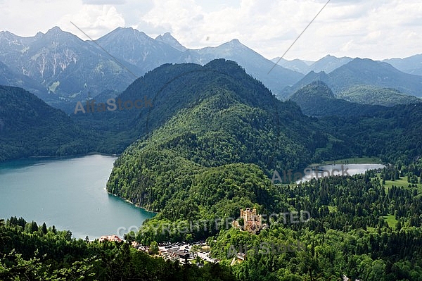 Famous Neuschwanstein Castle in Schwangau, Germany