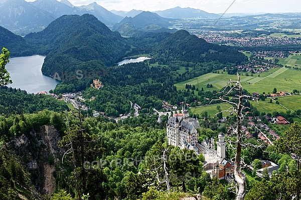 Famous Neuschwanstein Castle in Schwangau, Germany