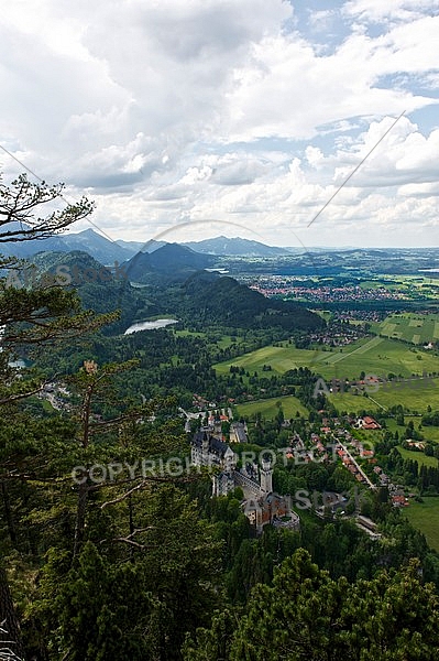 Famous Neuschwanstein Castle in Schwangau, Germany