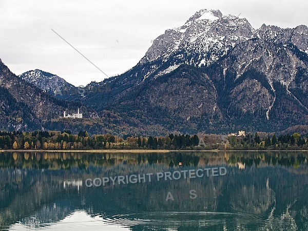 Famous Neuschwanstein Castle in Schwangau, Germany