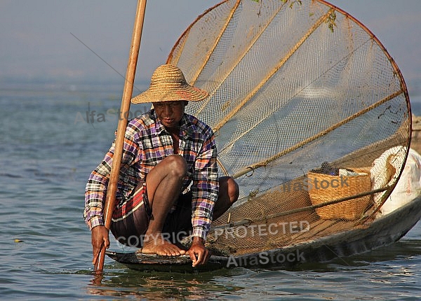 Fishing on Inle Lake 