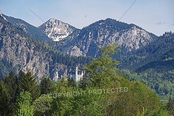 Forggensee, Tegelberg, Neuschwanstein in Bayern in Germany