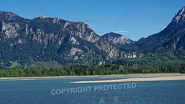 Forggensee, Tegelberg, Neuschwanstein in Bayern in Germany