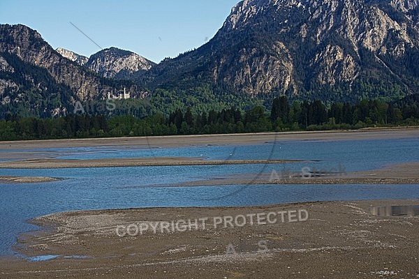 Forggensee, Tegelberg, Neuschwanstein in Bayern in Germany