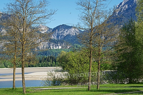 Forggensee, Tegelberg, Neuschwanstein in Bayern in Germany