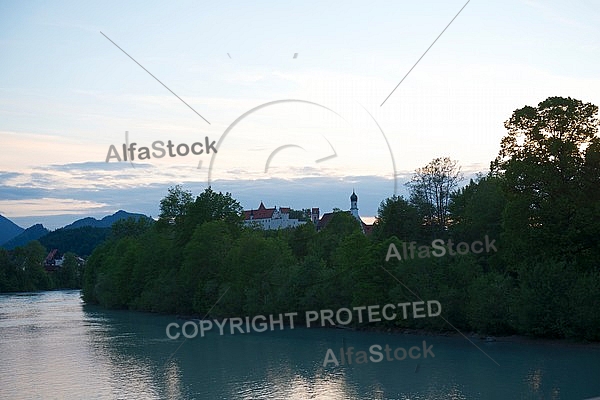 Füssen - Old town in Bavaria, Germany