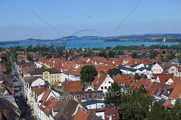 Füssen - Old town in Bavaria, Germany