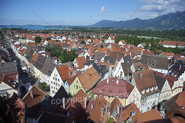 Füssen - Old town in Bavaria, Germany