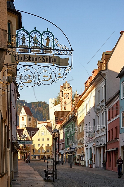 Füssen - Old town in Bavaria, Germany