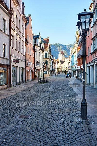 Füssen - Old town in Bavaria, Germany