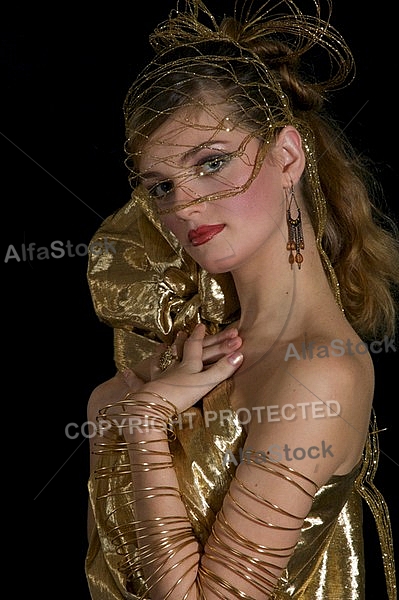 Girl in gold