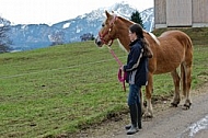 Girl with a horse