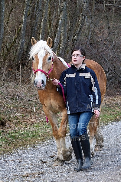 Girl with a horse