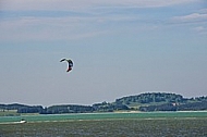 Kitesurfing, Forggensee, Bavaria, Germany