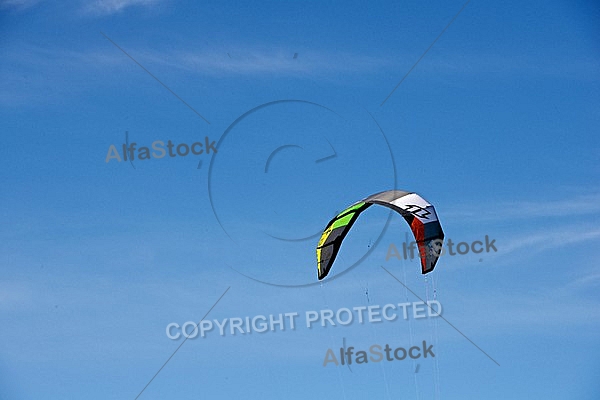 Kitesurfing, Forggensee, Bavaria, Germany