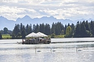 Lechbruck am See, Ostallgäu, Schwaben, Bavaria, Germany, Lech