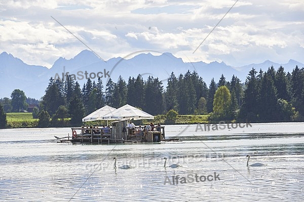 Lechbruck am See, Ostallgäu, Schwaben, Bavaria, Germany, Lech