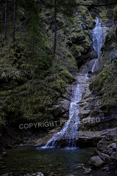 Little waterfall, Nesselwang, Bavaria, Germany