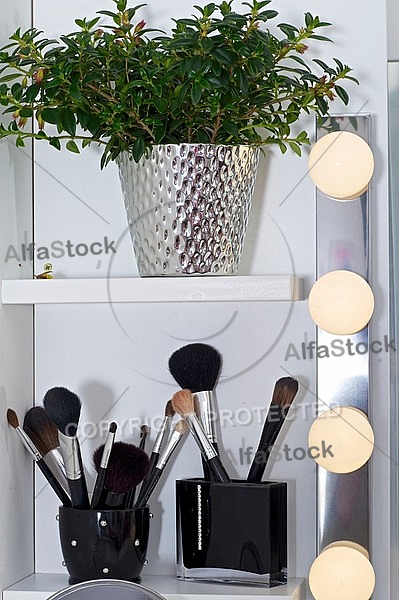 Makeup studio, make-up tools