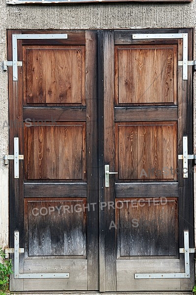 Old wooden door