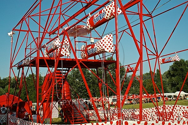 People sitting on a caroussel