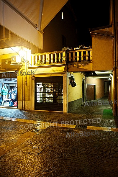 Peschiera del Garda by night, Lake Garda, Italy