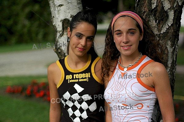 Photo shooting girls at go-kart