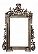 Picture gold frame with a decorative pattern.