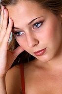 Portrait of a girl with brown hair