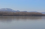 River Danube  with Mountains