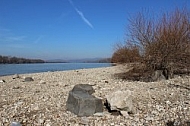 River Danube with stones