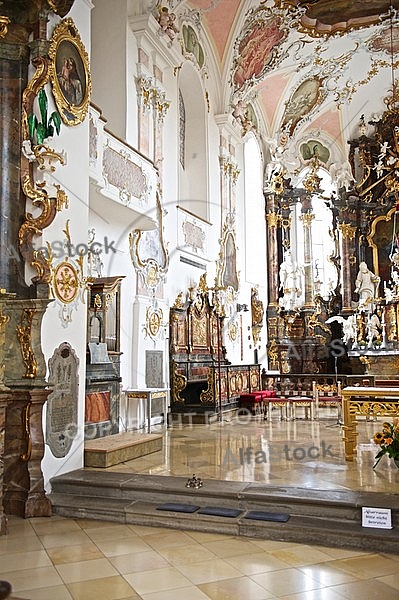 Rococo church, Seeg, Bavaria, Germany