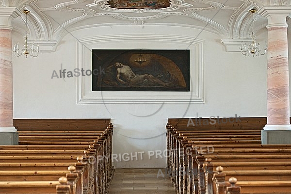 Rococo church, Seeg, Bavaria, Germany