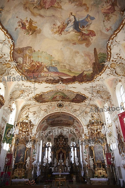 Rococo church, Seeg, Bavaria, Germany