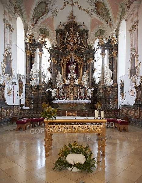 Rococo church, Seeg, Bavaria, Germany