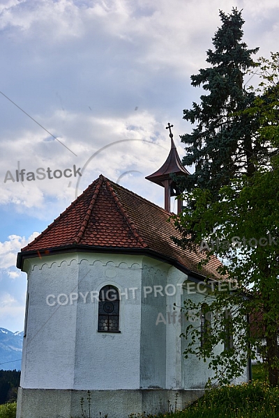 Schwaltenweiher, Schlosshof, Rückholz, Allgäu, Bavaria, Germany