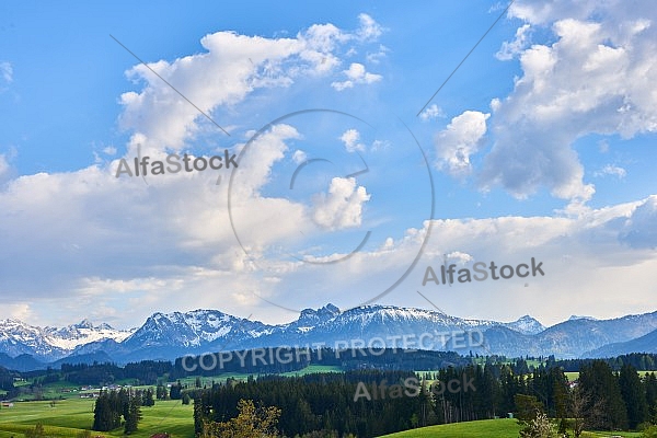 Schwaltenweiher, Schlosshof, Rückholz, Allgäu, Bavaria, Germany