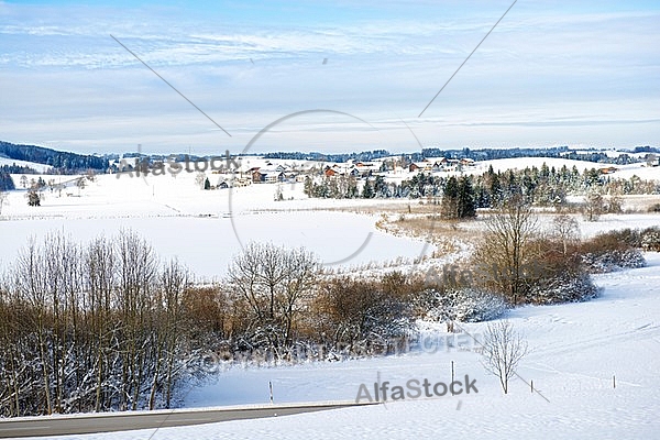Seeg and surroundings, Winter, Bavaria, Germany