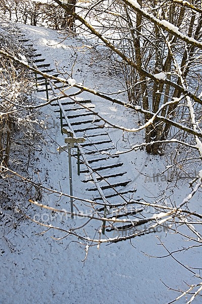 Snowy stairs