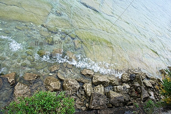 Stones, water