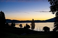 Sunset at the Lake Forggensee in Germany