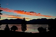 Sunset at the Lake Forggensee in Germany