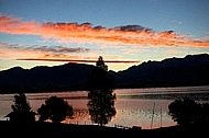 Sunset at the Lake Forggensee in Germany