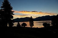 Sunset at the Lake Forggensee in Germany