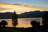 Sunset at the Lake Forggensee in Germany