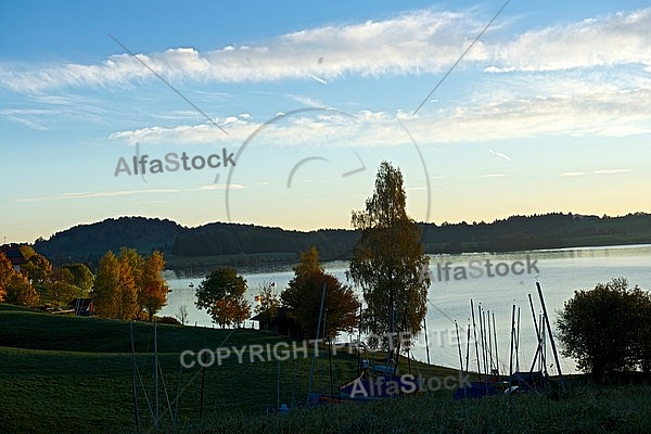 Sunset at the Lake Forggensee in Germany