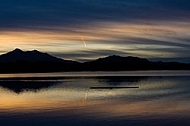 Sunset at the Lake Hopfensee in Germany