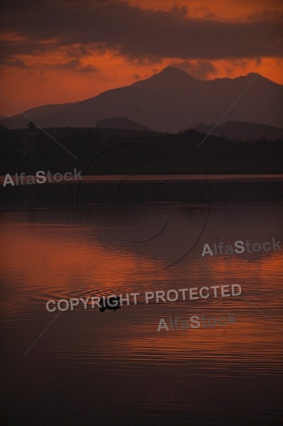 Sunset at the Lake Hopfensee