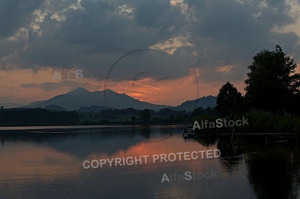 Sunset at the Lake Hopfensee